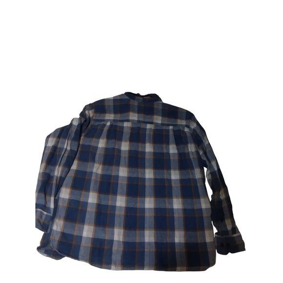 Woolrich Men's‎ Blue Plaid Long Sleeve XL Shirt - Picture 3 of 6